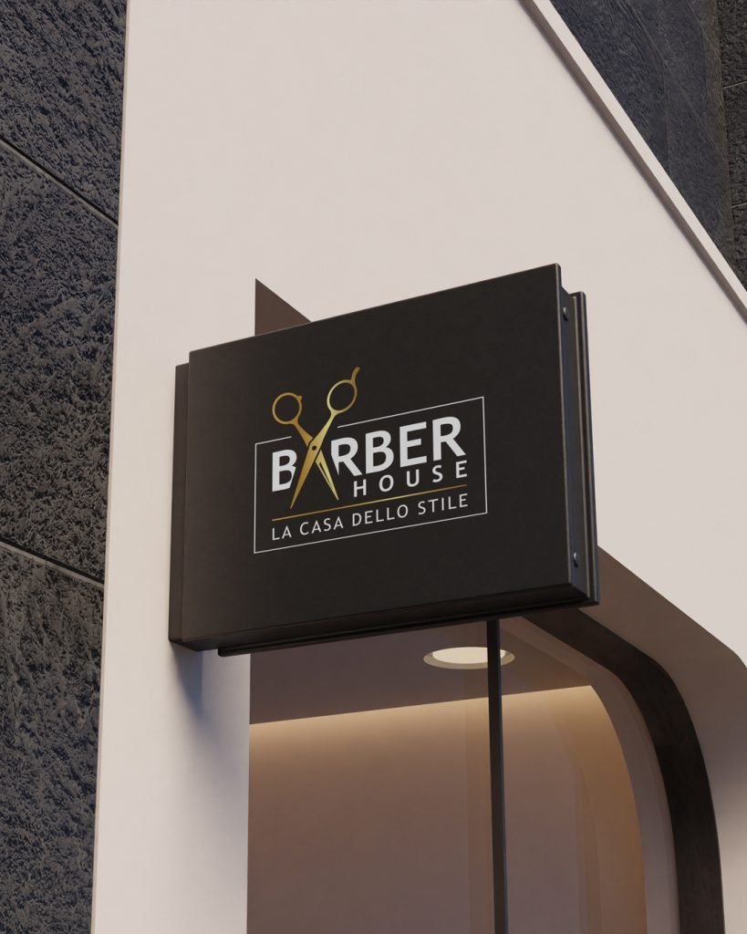 Barberhouse — logo i elementi vizuelnog identiteta