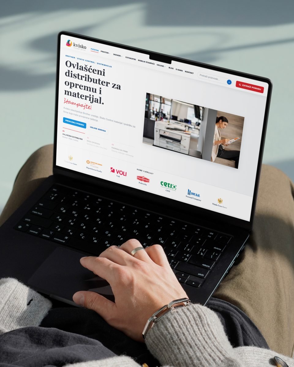 Kvisko website mockup