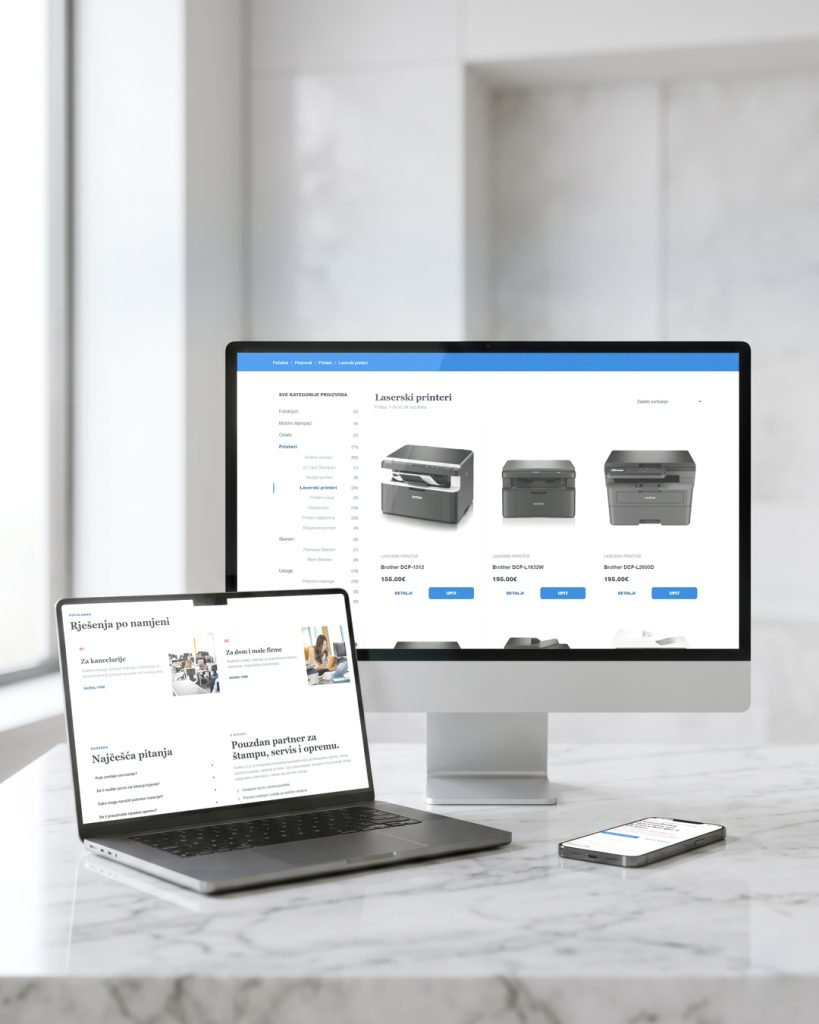 Kvisko website mockup