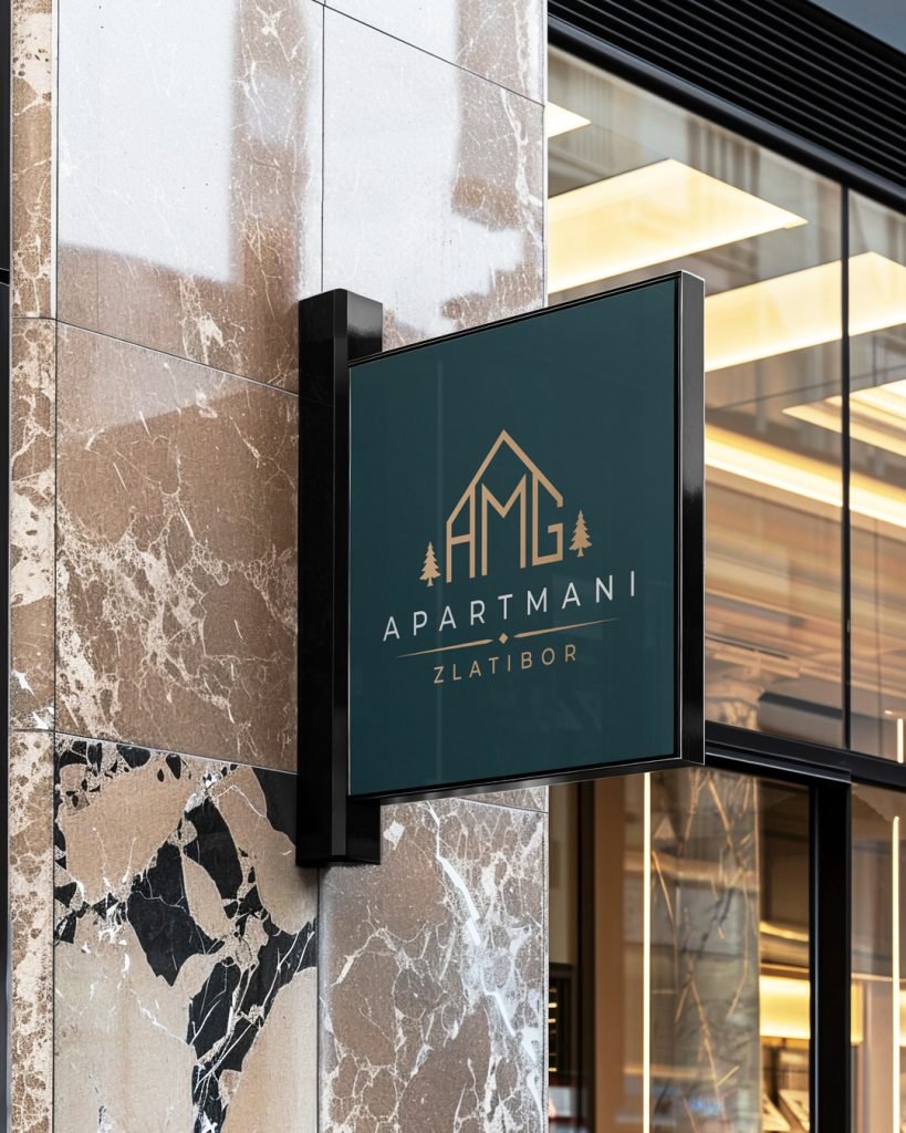 AMG Apartmani — prikaz vizuelnog identiteta