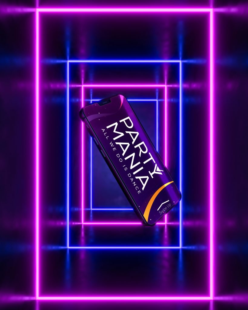 Partymania — prikaz vizuelnog identiteta