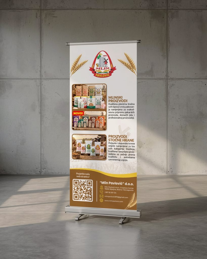 Mlin Pavlović roll-up display