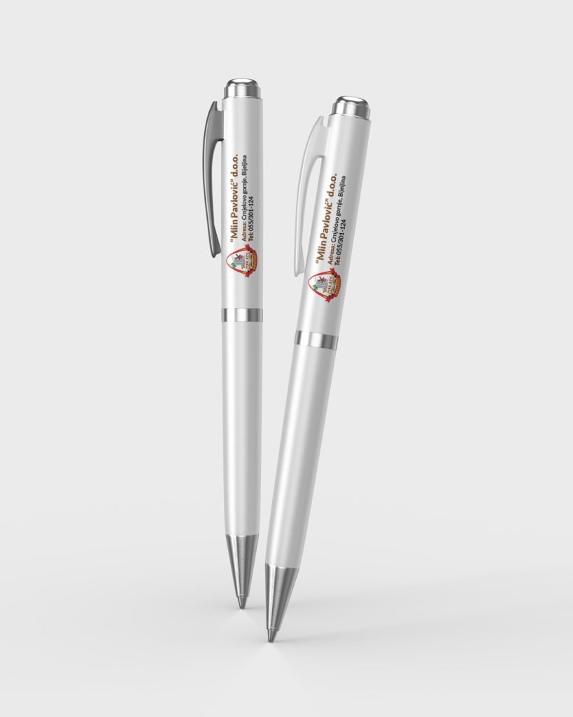 Mlin Pavlović branded pens