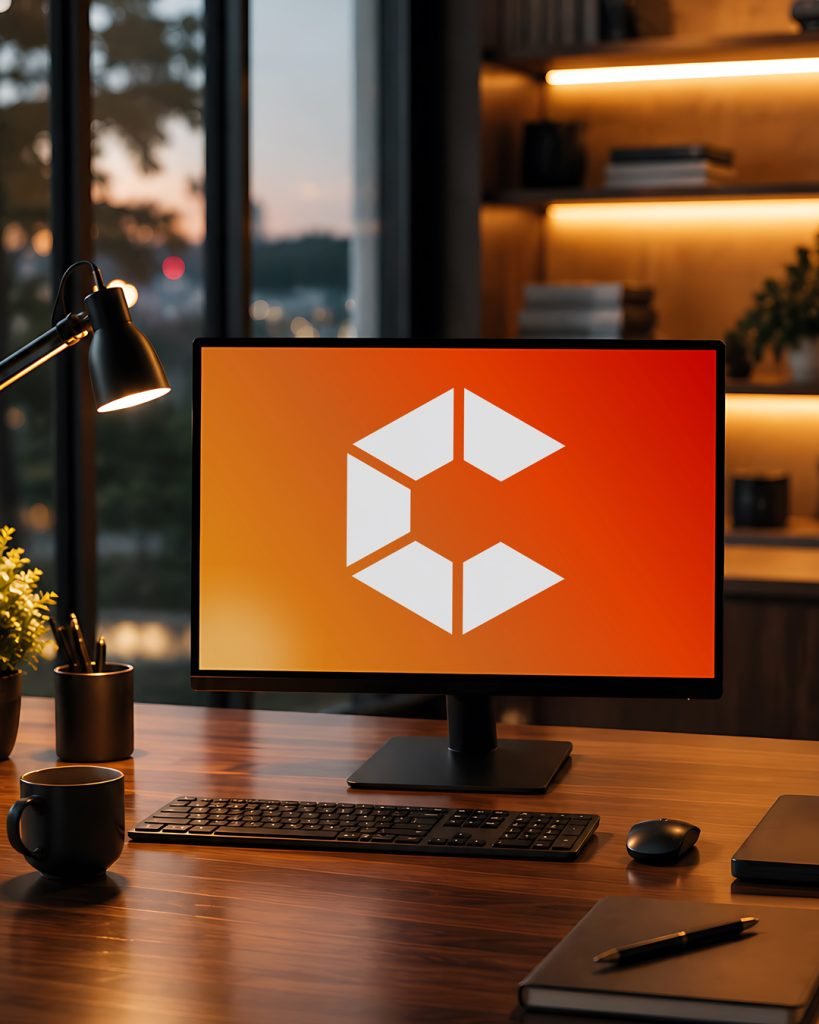 Catalyst logo displayed on a monitor