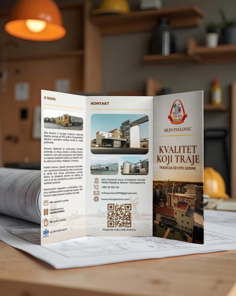 Open Mlin Pavlović trifold brochure
